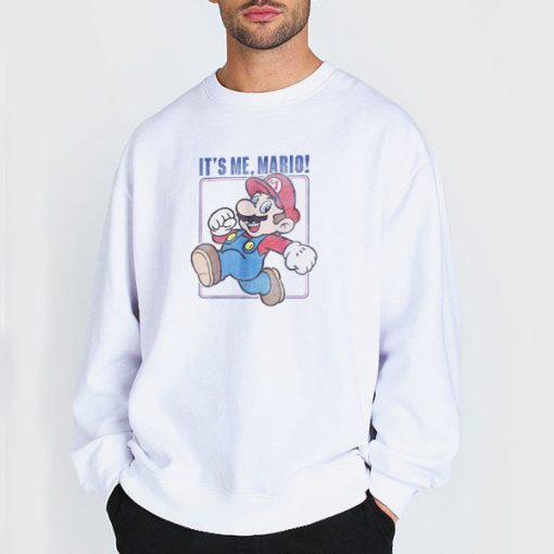 Sweatshirt white It's Me Super Mario T Shirt