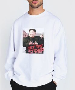 Sweatshirt white Kim Jong Un Blood Sign Get the Strap 50 Cent Shirt