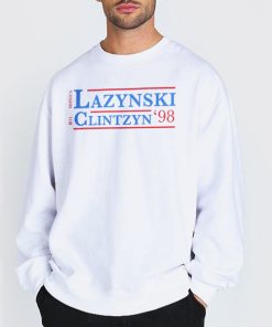 Sweatshirt white Lazynski Clintzyn 98 Freezertarps Merch