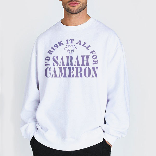 Letter Id Risk It All for Sarah Cameron Shirt 3 Sweatshirt white Letter Id Risk It All for Sarah Cameron