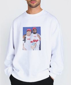 Sweatshirt white Mortal Orchestra Trump Kanye Shirt
