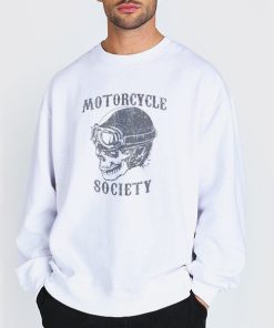 Sweatshirt white Motorcycle Society of Bikers Shirt