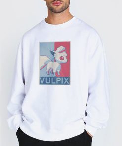 Sweatshirt white Pokemon Alolan Vulpix Shirt