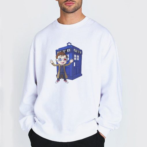 Sweatshirt white Retro Vintage Doctor Who T Shirt