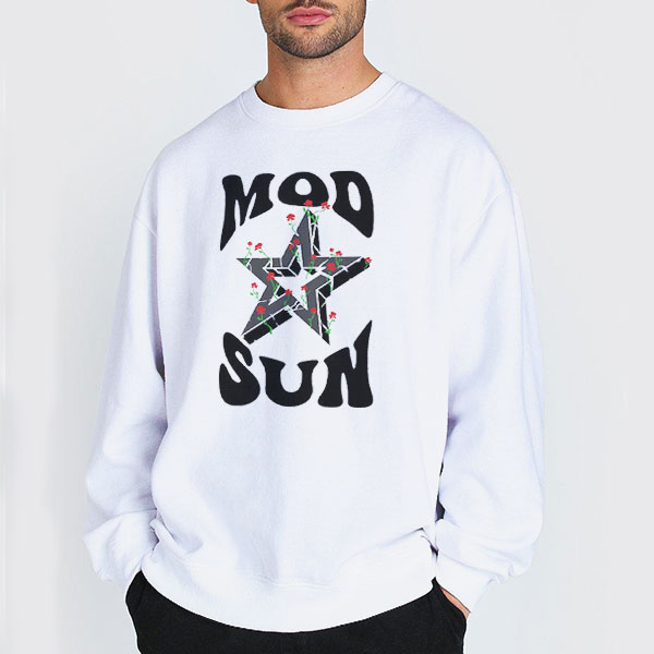 Rose Star Canada Tour Mod Sun Shirt 3 Sweatshirt white Rose Star Canada Tour Mod Sun Shirt