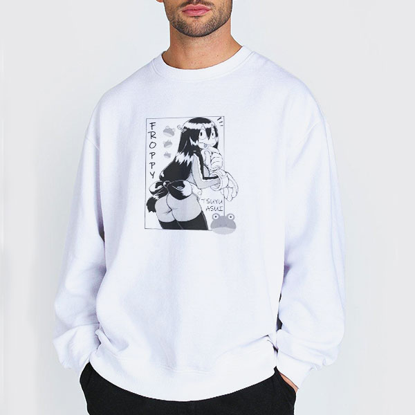 Sexy Froppy My Hero Acedemia Asui Tsuyu Shirt 2 Sweatshirt white Sexy Froppy My Hero Acedemia Asui Tsuyu Shirt