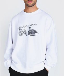 Sweatshirt white Smokey and Craig Ice Cube Friday Damn Meme Shirt