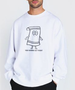 Sweatshirt white South Park 2015 Towelie Wanna Get High Shirt