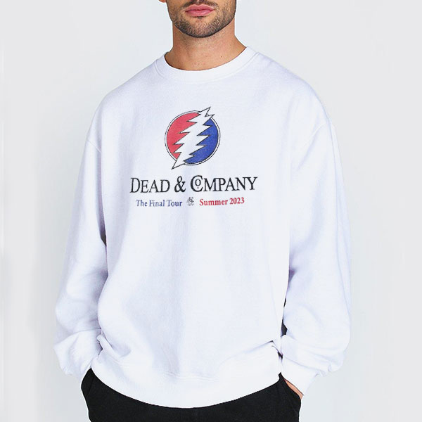 Summer 2023 Dead and Co Final Tour Merch Shirt 3 Sweatshirt white Summer 2023 Dead and Co Final Tour Merch