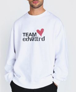 Sweatshirt white Taylor Lautner Team Edward Snl Lab Partners Shirt