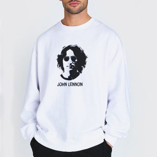 Sweatshirt white The Legend of John Lennon Shirt