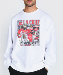 Sweatshirt white Vintage Cincinanati Reds Elly De La Cruz