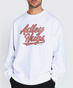 Sweatshirt white Vintage Logo Writing Adley Hugs