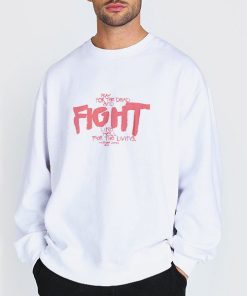 Sweatshirt white Vintage Pray for the Dead Fight Like Hell Shirt