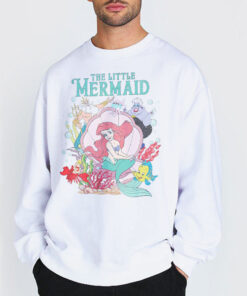 Sweatshirt white Vintage the Little Mermaid Ariel Characters Shirt