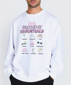 Sweatshirt white Visual Image Essentials Barbie Birthday Shirt
