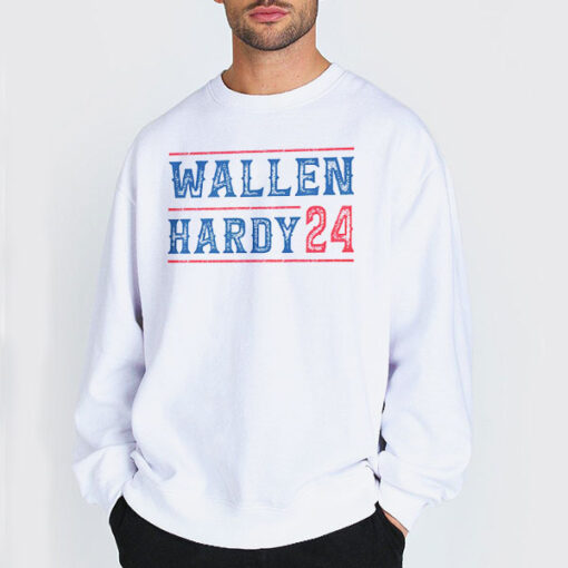Sweatshirt white Western Country Logo Wallen Hardy 24