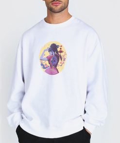 Sweatshirt white Widowmaker Sexy Hairpin Shirt