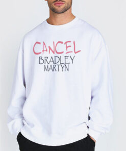 Sweatshirt white Words of Protest Cancel Bradley Martyn Shirt