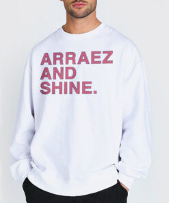 Sweatshirt white Writing Logo Arraez and Shine