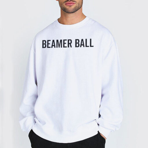 Sweatshirt white Writing Logo Beamer Ball