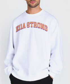 Sweatshirt white Writing Logo Ella Strong Clemson