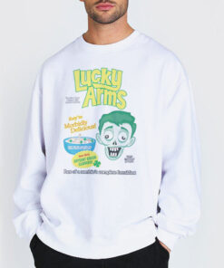 Sweatshirt white Zombie Cereal Marshmallows Lucky Arms