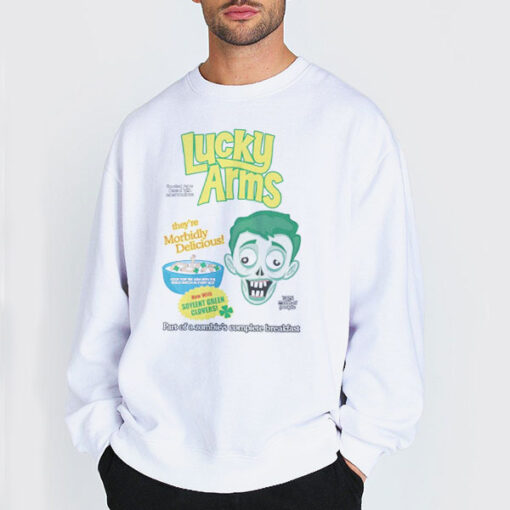Sweatshirt white Zombie Cereal Marshmallows Lucky Arms