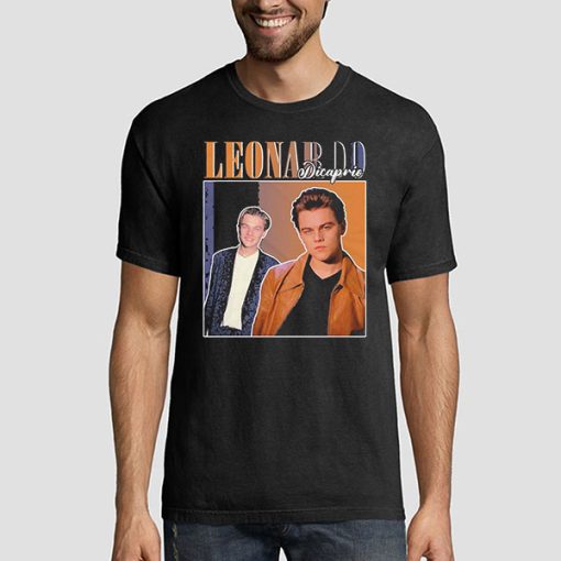 T shirt Black 90s Vintage Leonardo Dicaprio Sweatshirt