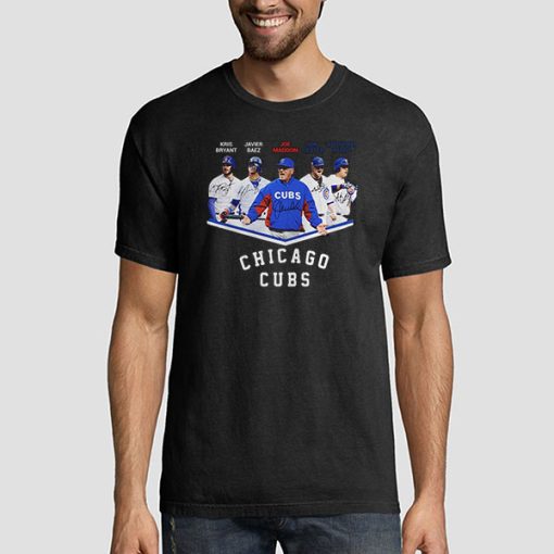 T shirt Black Chicago Cubs Joe Maddon Sweatshirt