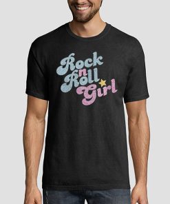 T shirt Black Darla Rock N Roll Girl Sweatshirt