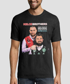 First Pair of Brothers Kelce Brothers Super Bowl Shirt