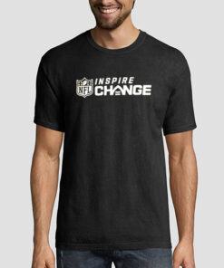 T shirt Black Football NFL Inspire Change