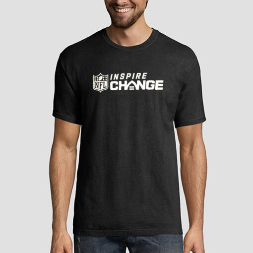 T shirt Black Football NFL Inspire Change