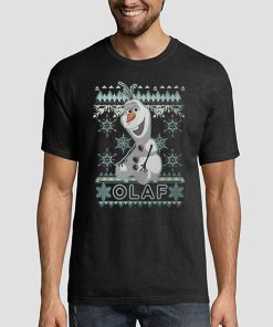 T shirt Black Frozen Snowman Olaf Christmas Sweatshirt