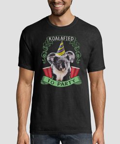 T shirt Black Funny Animal Koalified to Party Sweatshirt