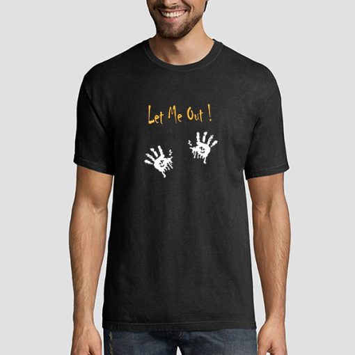 Let Me Out Halloween Maternity Shirt