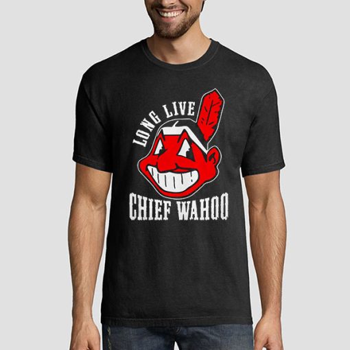 T shirt Black Long Live Chief Wahoo Sweatshirt