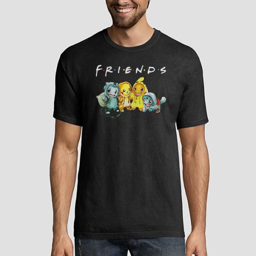T shirt Black Pokemon Friends Tv Show Sweatshirt