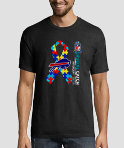 T shirt Black Puzzle Logo Buffalo Bills Crucial Catch