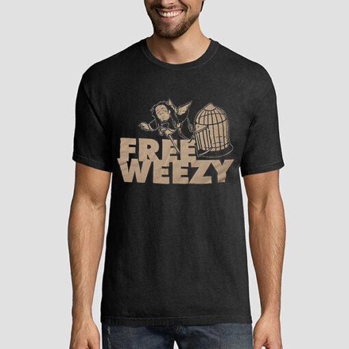 Rare Lil Wayne Birdcage Free Weezy Shirt