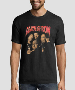 T shirt Black Records Death Row