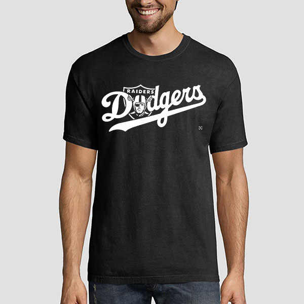 Retro Logo Raiders Dodgers Shirt 1 Retro Logo Raiders Dodgers Shirt