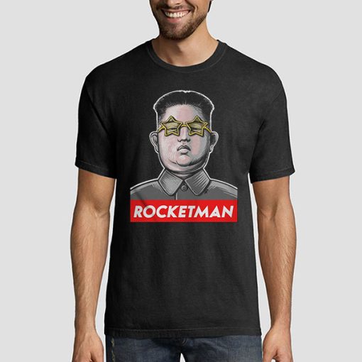 T shirt Black Rocketman Kim Jong Un Sweatshirt