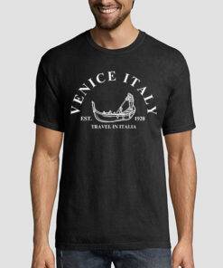 T shirt Black Venice Italy Est 1928 Travel in Italy Shirt