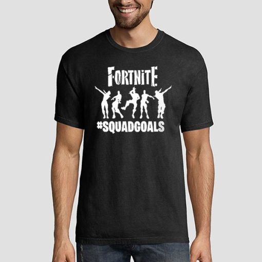 T shirt Black Vintage Fortnite Squad Goals Sweatshirt