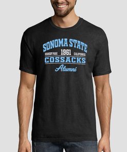 T shirt Black Vintage University Sonoma State Sweatshirt