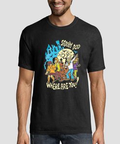 T shirt Black Vintage Velma Shaggy Scooby Doo