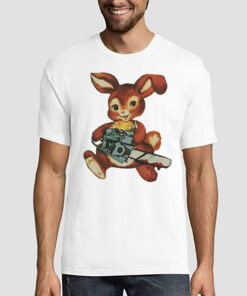 Bunny With a Chainsaw Graphic Shirt