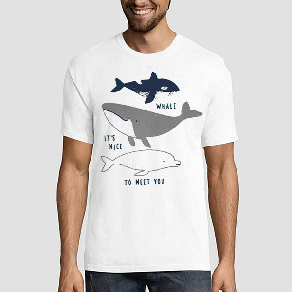 Funny Art Whale It's Nice to Meet You Shirt 1 Funny Art Whale It's Nice to Meet You Shirt